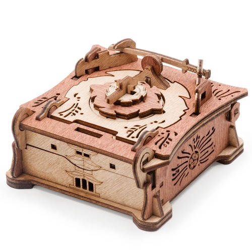 Scatola rompicapo legno - in,