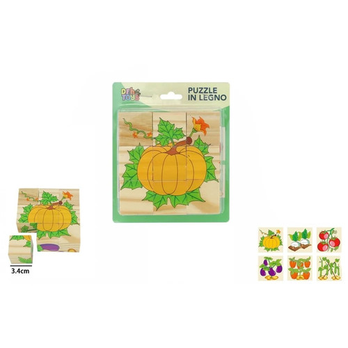 Puzzle rompicapo cubi legno - puzzle, in