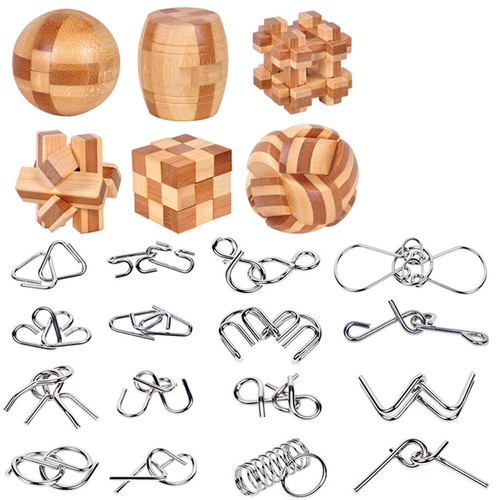 Metal wire puzzle set 16 - metal,