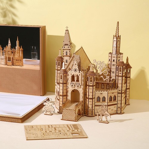 Puzzle castello legno - puzzle, in