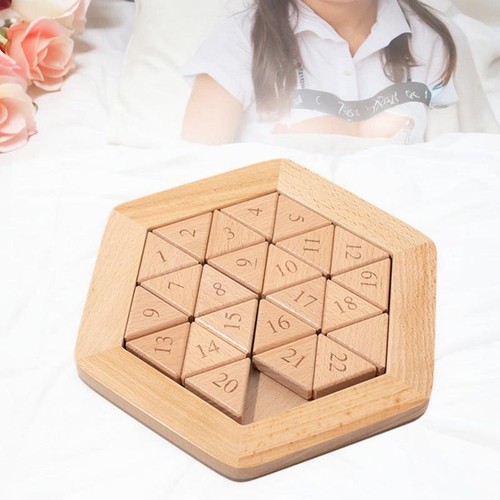 Puzzle con numeri - in, legno