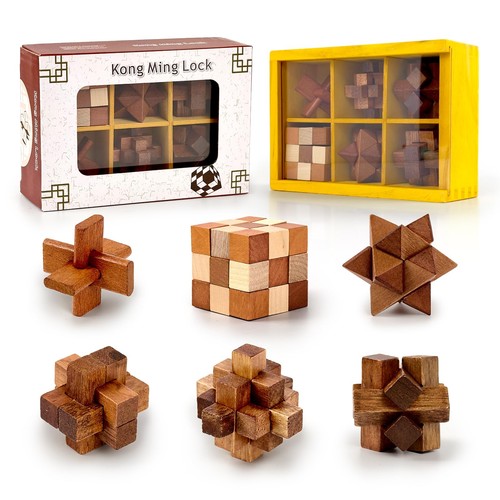 Set rompicapo legno - in,