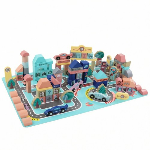 133 pezzi città giocattolo - pezzi,