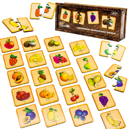Rompicapo legno con frutta - in,